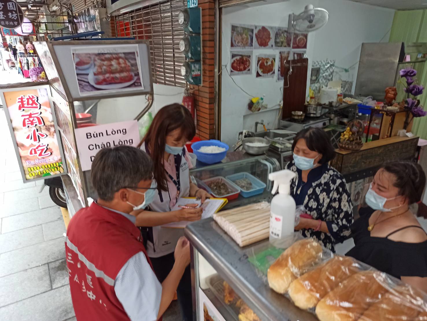 口罩配戴防疫稽查-店家防疫措施稽查