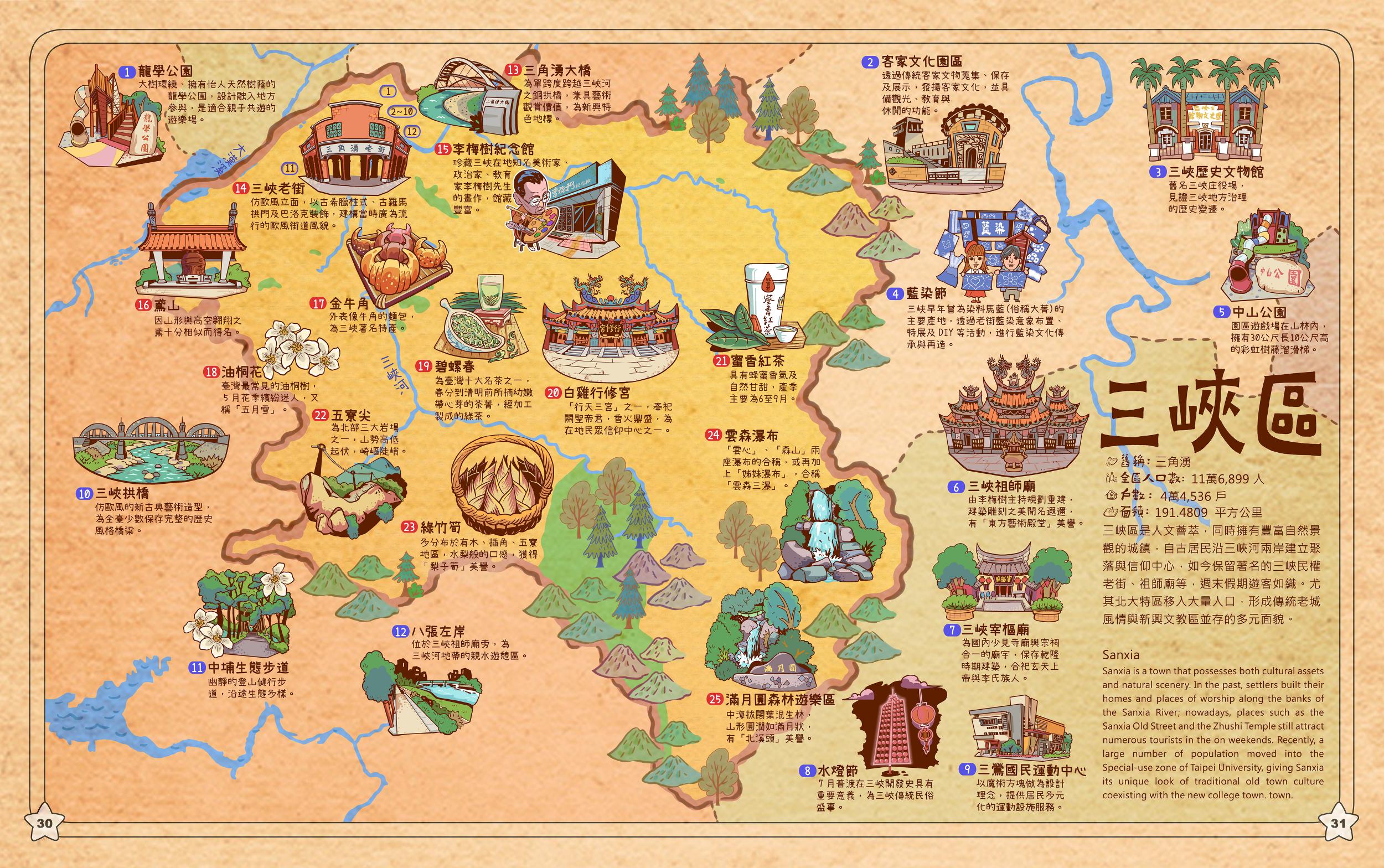 三峽區地圖繪本