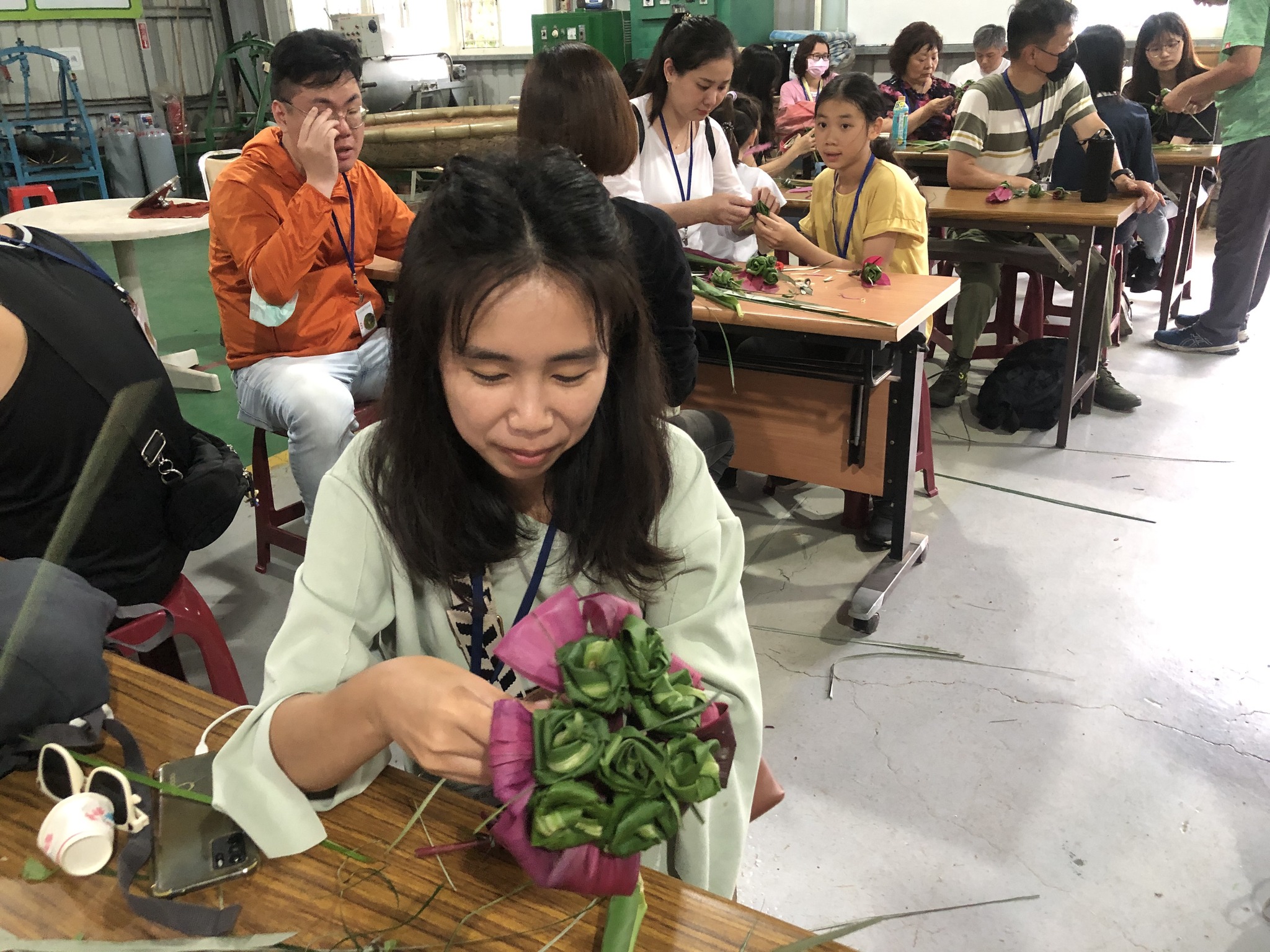 民眾手作玫瑰體驗