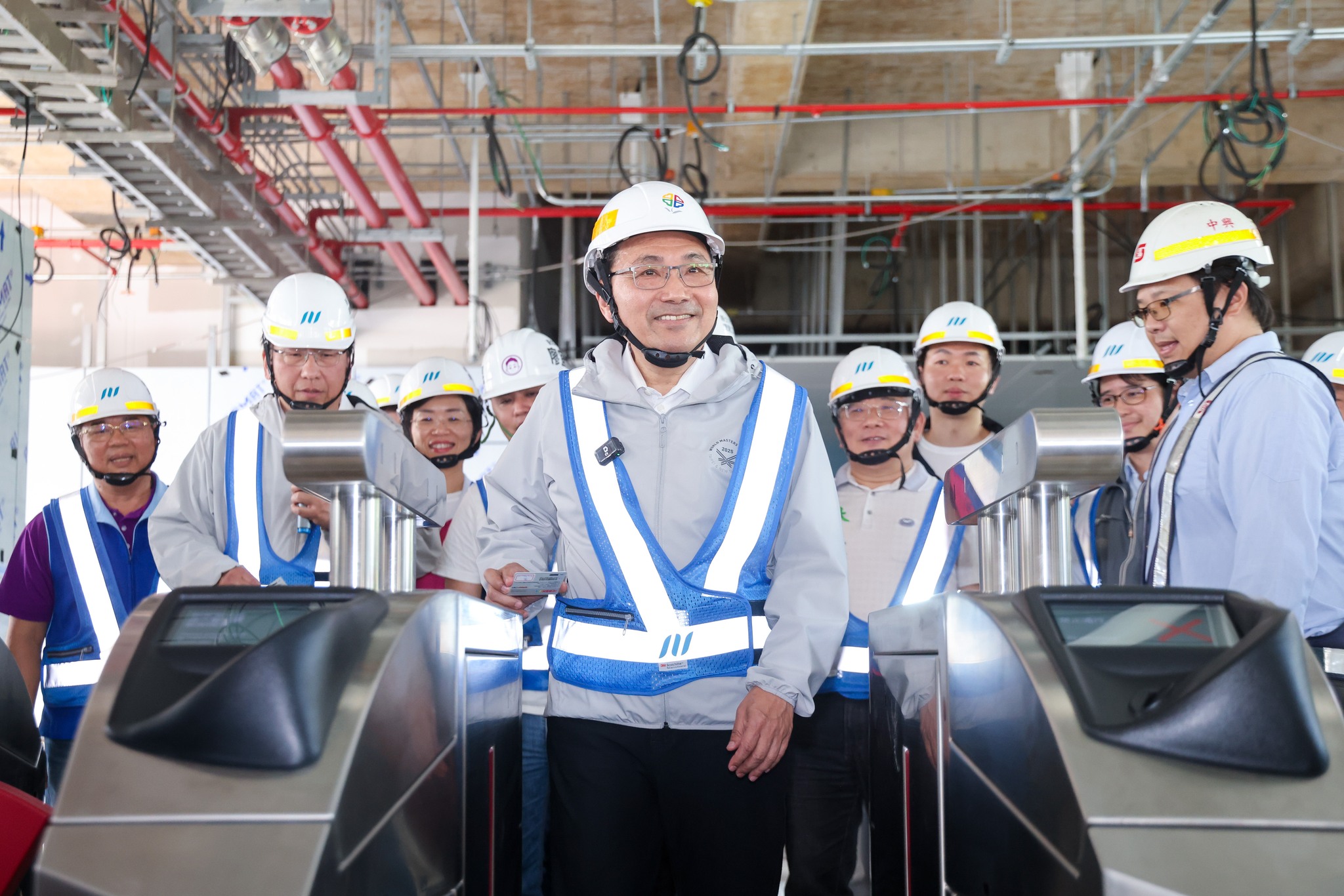 侯友宜市長視察及試乘三鶯捷運線