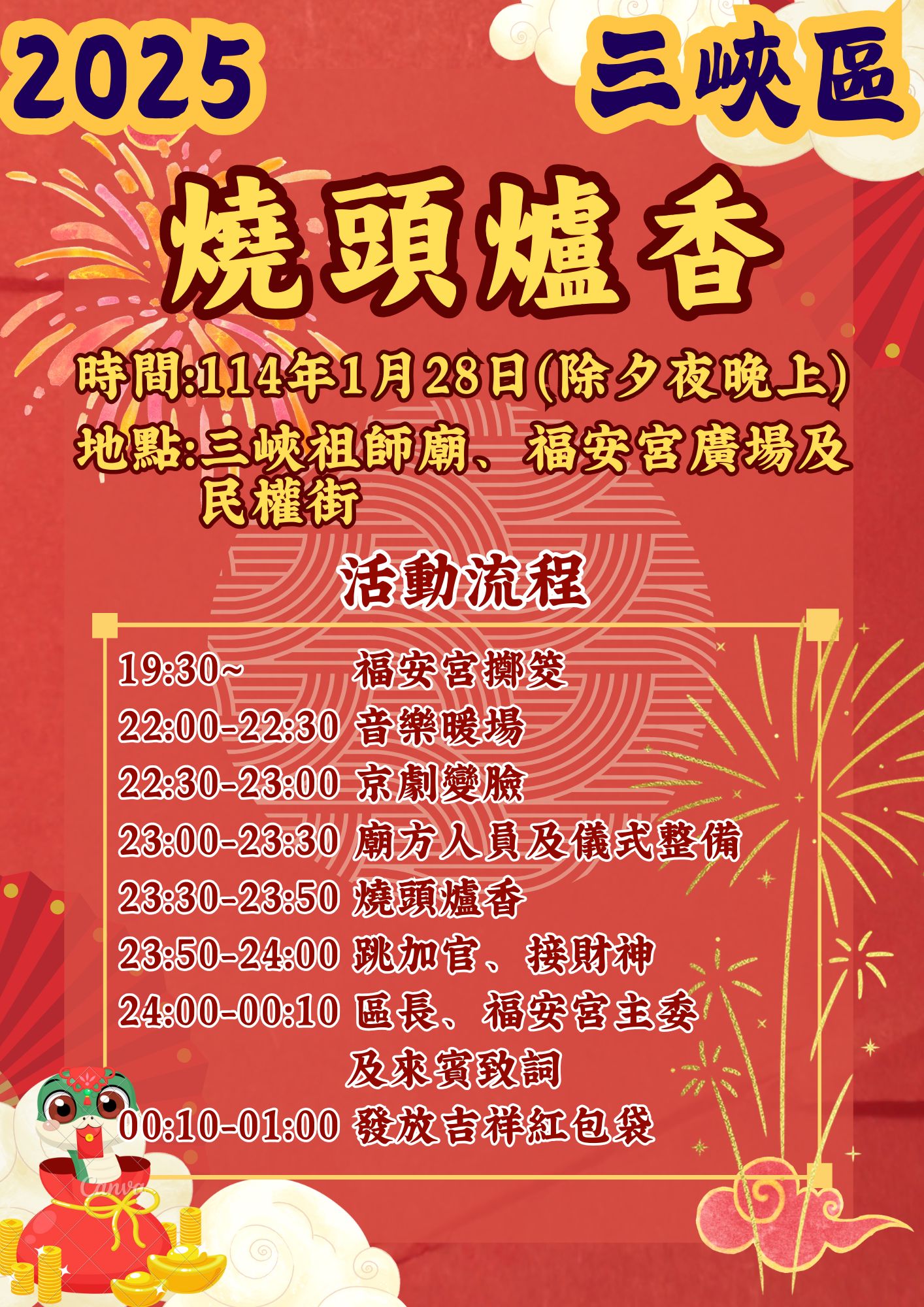 燒頭爐香活動流程